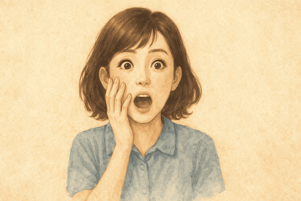 都市伝説の真実に驚いている