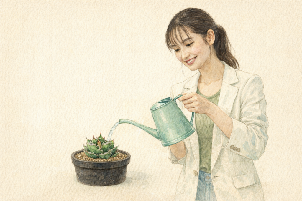 水やりをしているイメージ